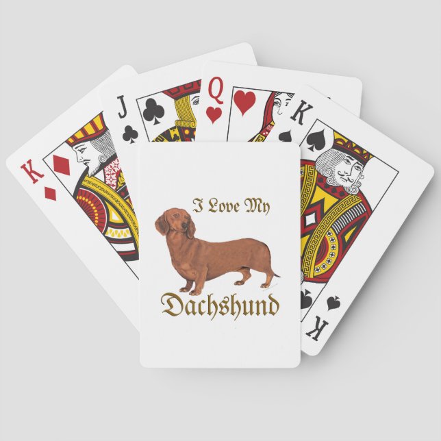 Jeu De Cartes Dachshund Love (dos)