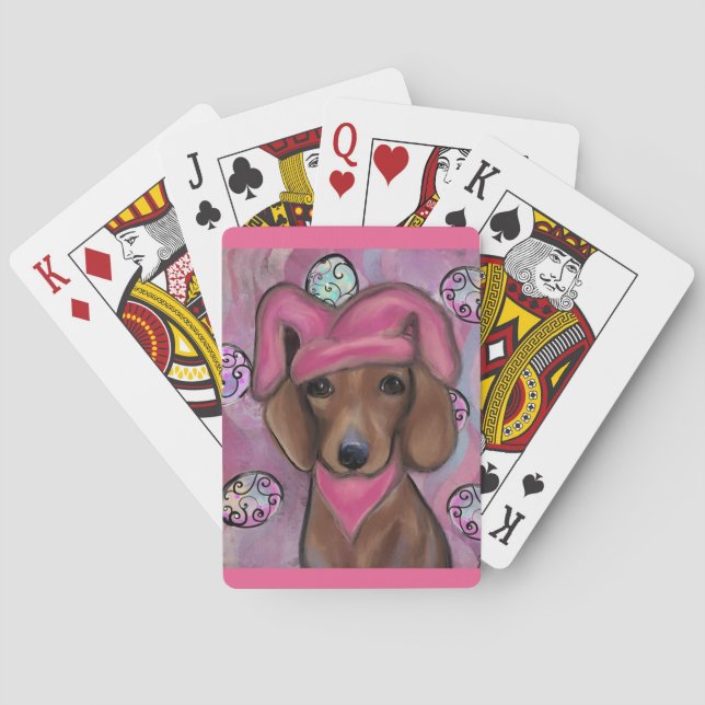 Jeu De Cartes Dachshund ou teckel (dos)