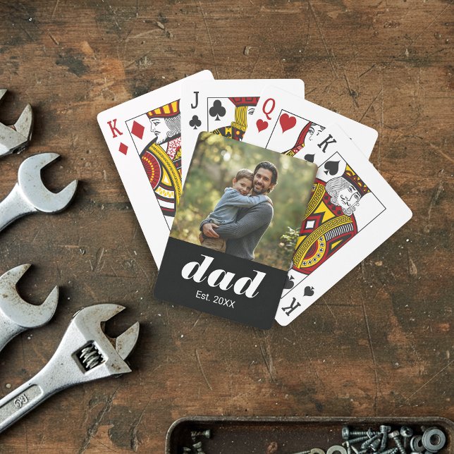 Jeu De Cartes Dad Established Photo Father's Day (Créateur téléchargé)