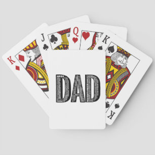 Jeu De Cartes DAD Word Cloud Playing Cartes - Cadeau Fête des pè