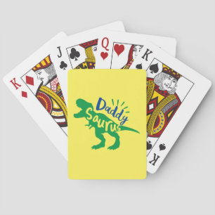 Jeu De Cartes Daddy Saurus T-Rex Silhouette