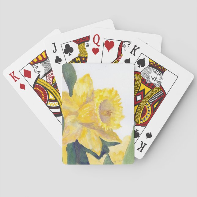 Jeu De Cartes Daffodiques de printemps (dos)