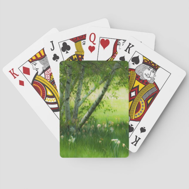 Jeu De Cartes Daffodiques de printemps (dos)