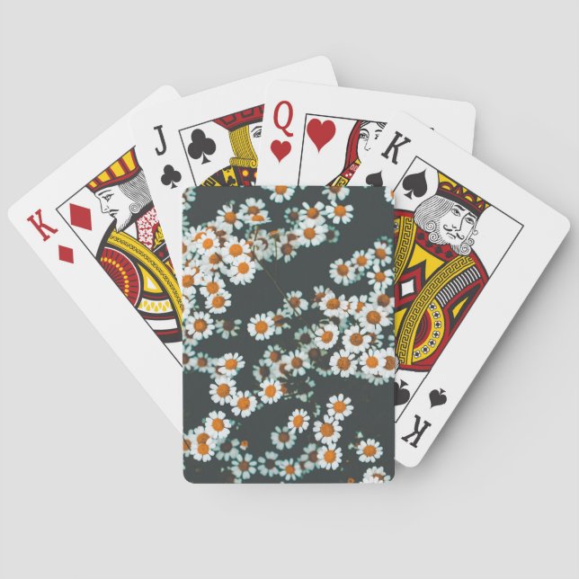 Jeu De Cartes Daisy Daisies Floral (dos)