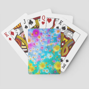 Jeu De Cartes Daisy Dream coloré Aquarelle Design floral