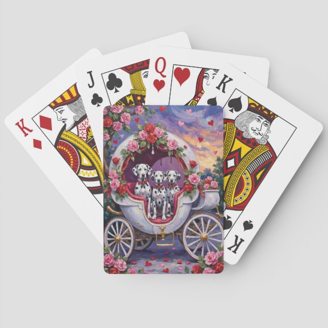 Jeu De Cartes Dalmatian Dog Valentine's Day  (dos)