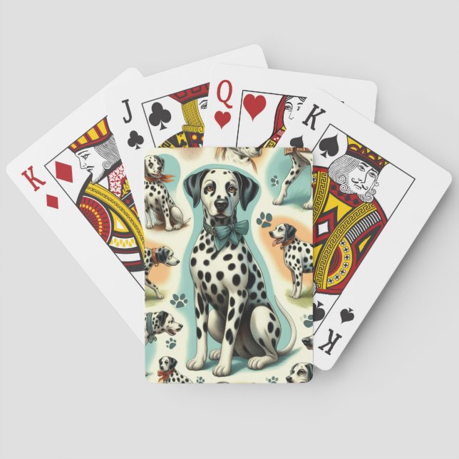 Jeu De Cartes Dalmatie mignonne (dos)