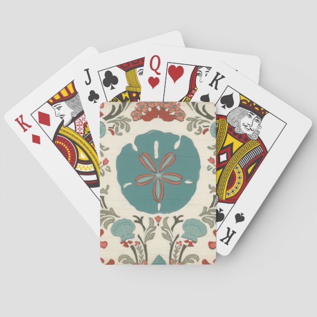 Jeu De Cartes Damassé côtière I (dos)