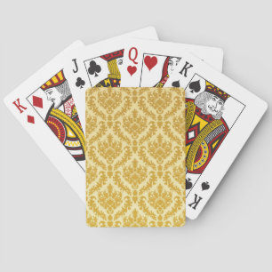 Jeu De Cartes Damassé d'or