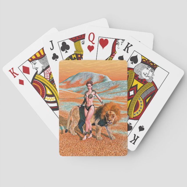 Jeu De Cartes Dame et Lion (dos)