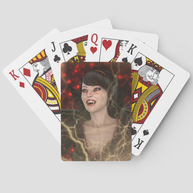 Jeu De Cartes Dame Vampire (dos)