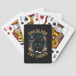 Jeu De Cartes Dames de chats sans enfants 2024 Féministe