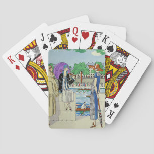 Jeu De Cartes Dames vintages des années 1920 à Crew Race Regatta