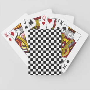 Jeu De Cartes Damier noir et blanc