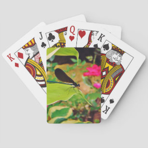Jeu De Cartes Damselfly et Rose