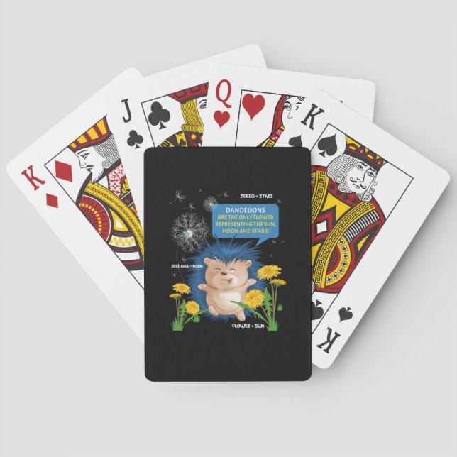 Jeu De Cartes Dandelion Danser Hérisson éducatif (dos)