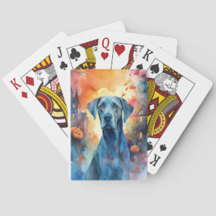 Jeu De Cartes Danemark Halloween avec citrouilles effrayant