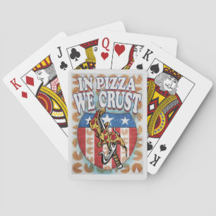 Jeu De Cartes Dans La Pizza, Nous Croûtons