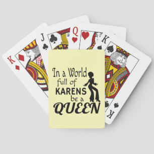 Jeu De Cartes Dans un monde KARENS être une REINE