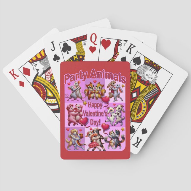 Jeu De Cartes Danse de couples de la Saint-Valentin "Les Fêtards (dos)