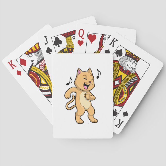 Jeu De Cartes Danse Musique Cat (dos)