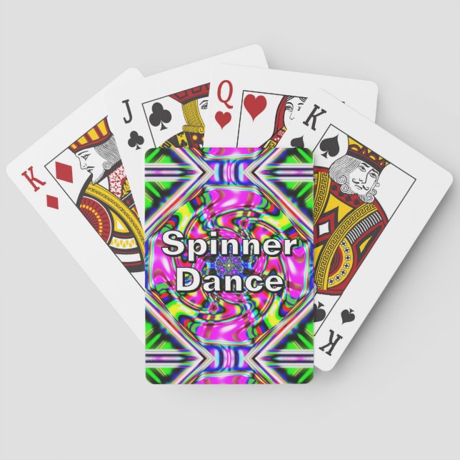 Jeu De Cartes Danses spinner (vous pouvez changer les mots) (dos)