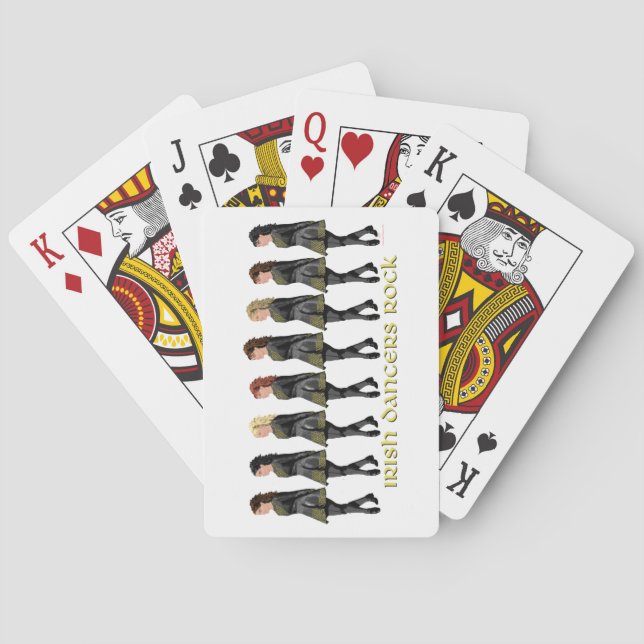 Jeu De Cartes Danseurs Irlandais Rock (dos)