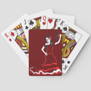 Jeu De Cartes danseuse crâne de sucre espagnol