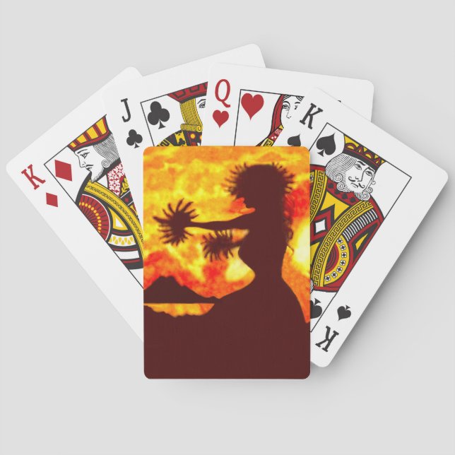 Jeu De Cartes Danseuse de hula  (dos)