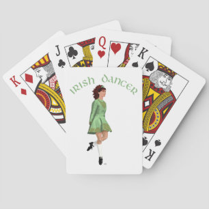 Jeu De Cartes Danseuse de step irlandais - Vert