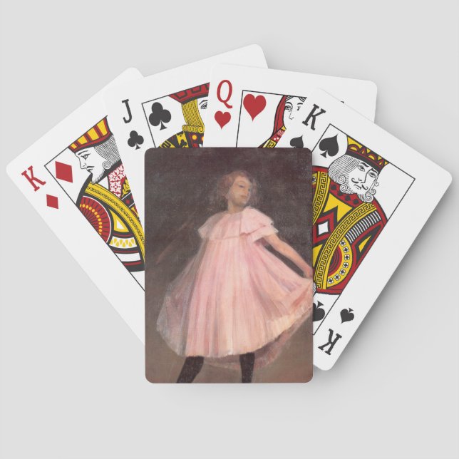 Jeu De Cartes Danseuse en robe rose (dos)