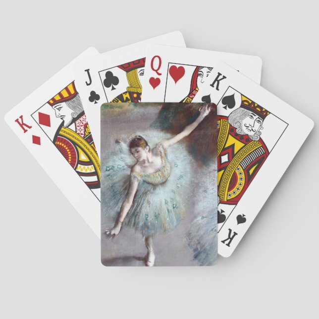 Jeu De Cartes Danseuse en vert par Edgar Degas (dos)