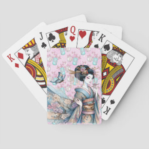 Jeu De Cartes Danseuse Geisha Asiatique 