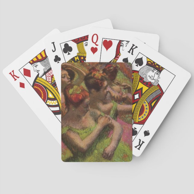 Jeu De Cartes Danseuses ajustant leurs robes (Edgar Degas) (dos)