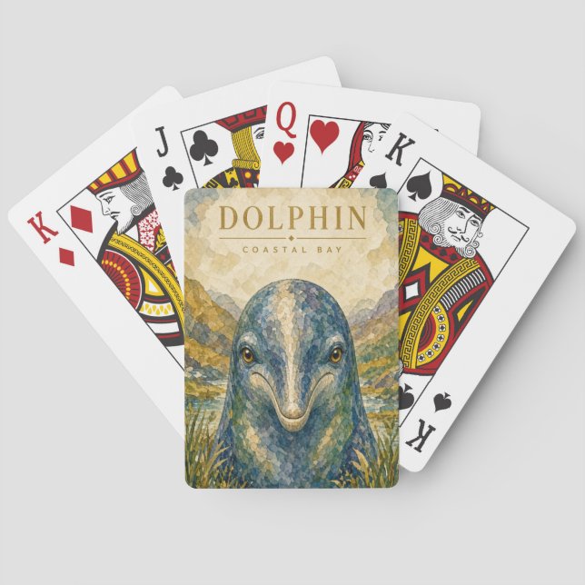 Jeu De Cartes Dauphin Faune de la baie côtière (dos)