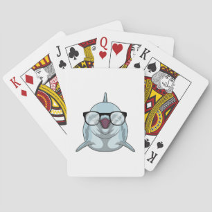 Jeu De Cartes Dauphin Nerd avec lunettes