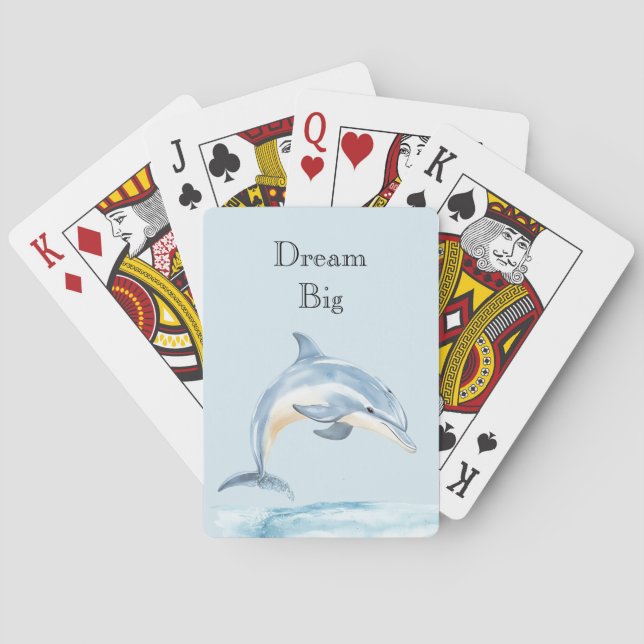 Jeu De Cartes Dauphin Océan Plage (dos)