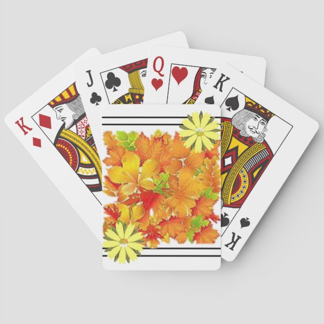 Jeu de cartes d'automne (dos)
