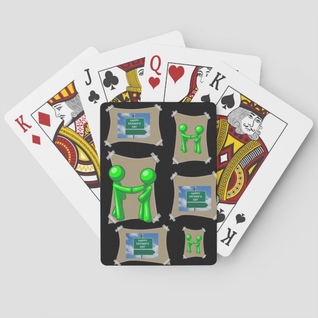 Jeu de cartes de la Fête des Pères (dos)