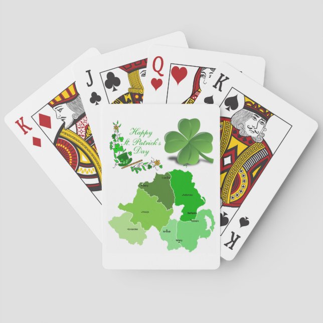 Jeu de cartes de la Saint-Patrick (dos)