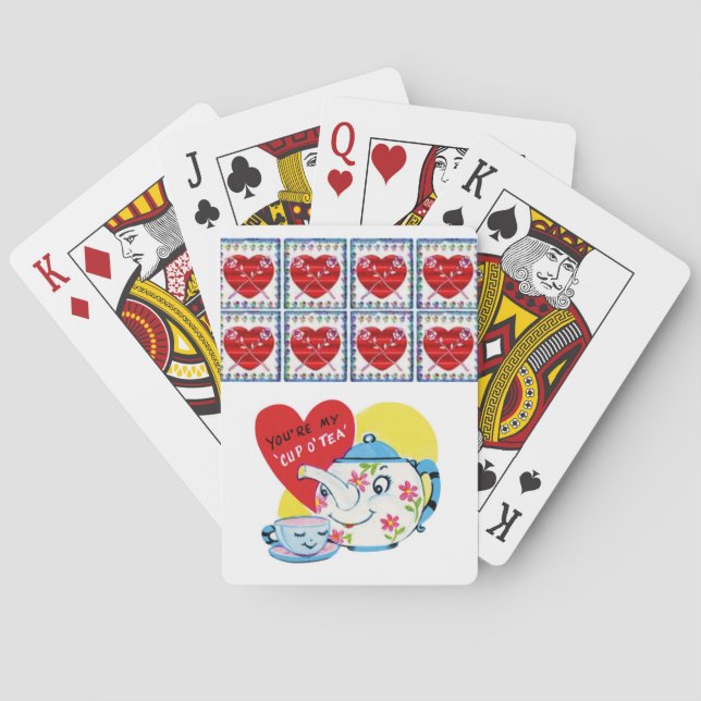 Jeu de cartes de la Saint-Valentin (dos)