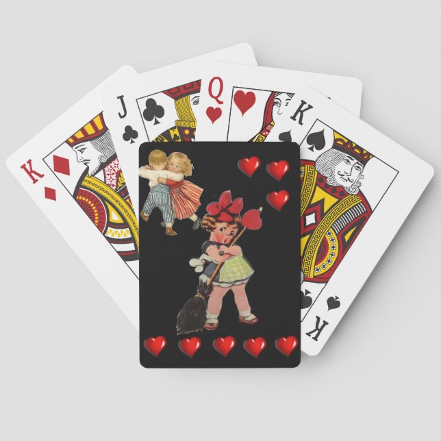 Jeu de cartes de la Saint-Valentin (dos)