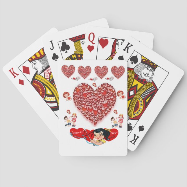 Jeu de cartes de la Saint-Valentin (dos)