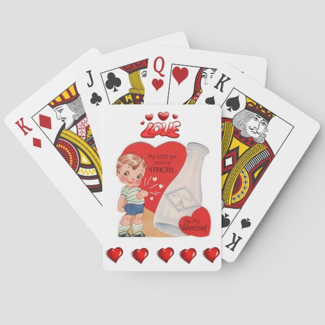 Jeu de cartes de la Saint-Valentin (dos)