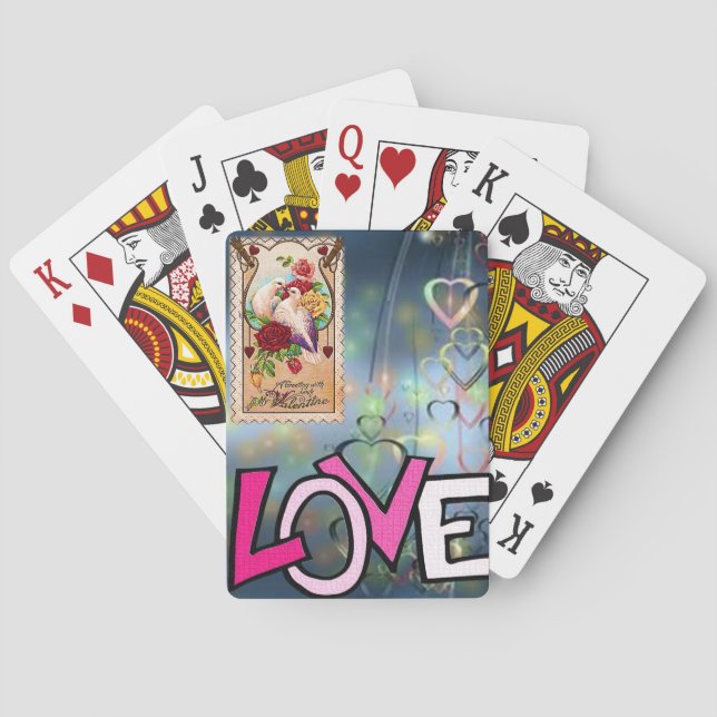 Jeu de cartes de la Saint-Valentin (dos)