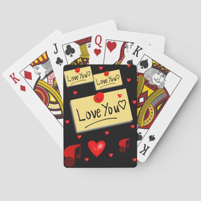 Jeu de cartes de la Saint-Valentin (dos)
