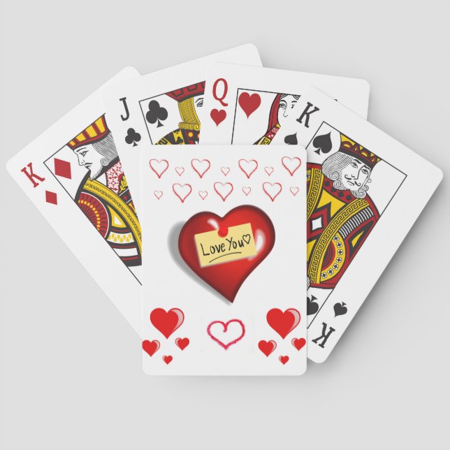 Jeu de cartes de la Saint-Valentin (dos)