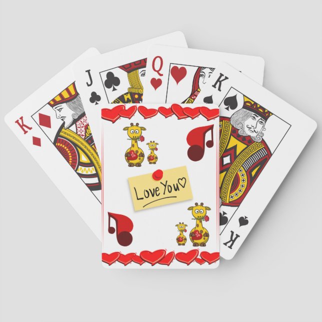 Jeu de cartes de la Saint-Valentin (dos)