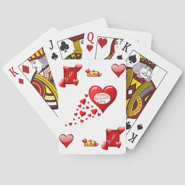 Jeu de cartes de la Saint-Valentin (dos)