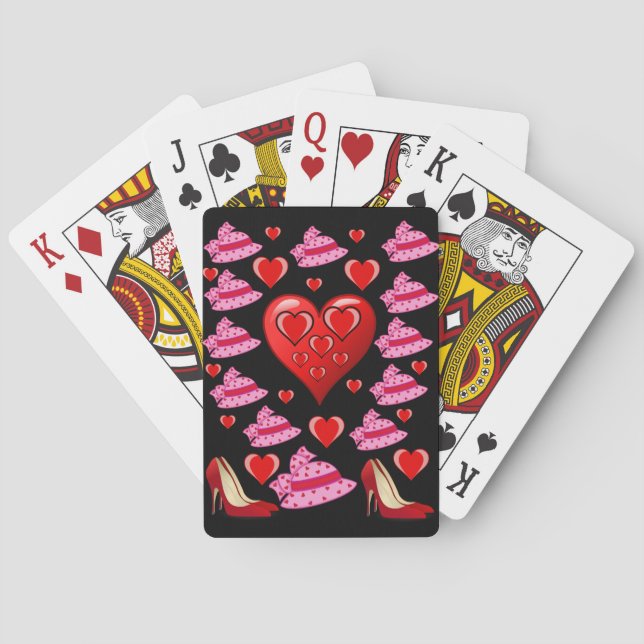 Jeu de cartes de la Saint-Valentin (dos)